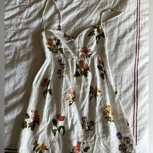 Reformation linen babydoll dress